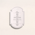 Embossed Arch Menu Cards