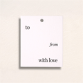 With Love Engraved Tags