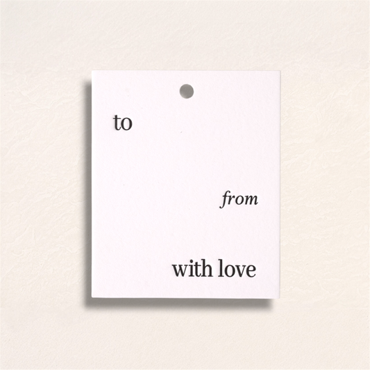 With Love Engraved Tags