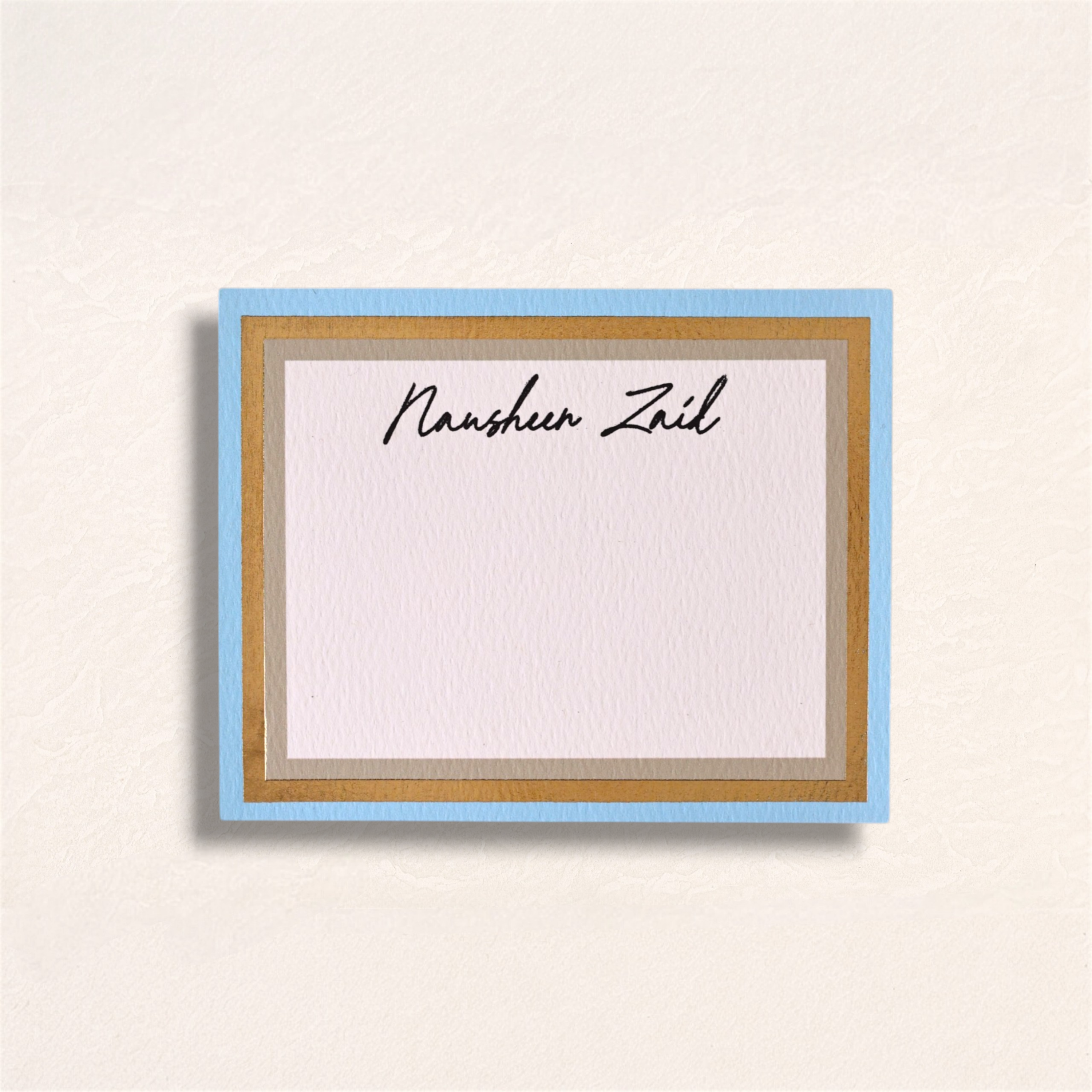Sky Gilded Frame Card