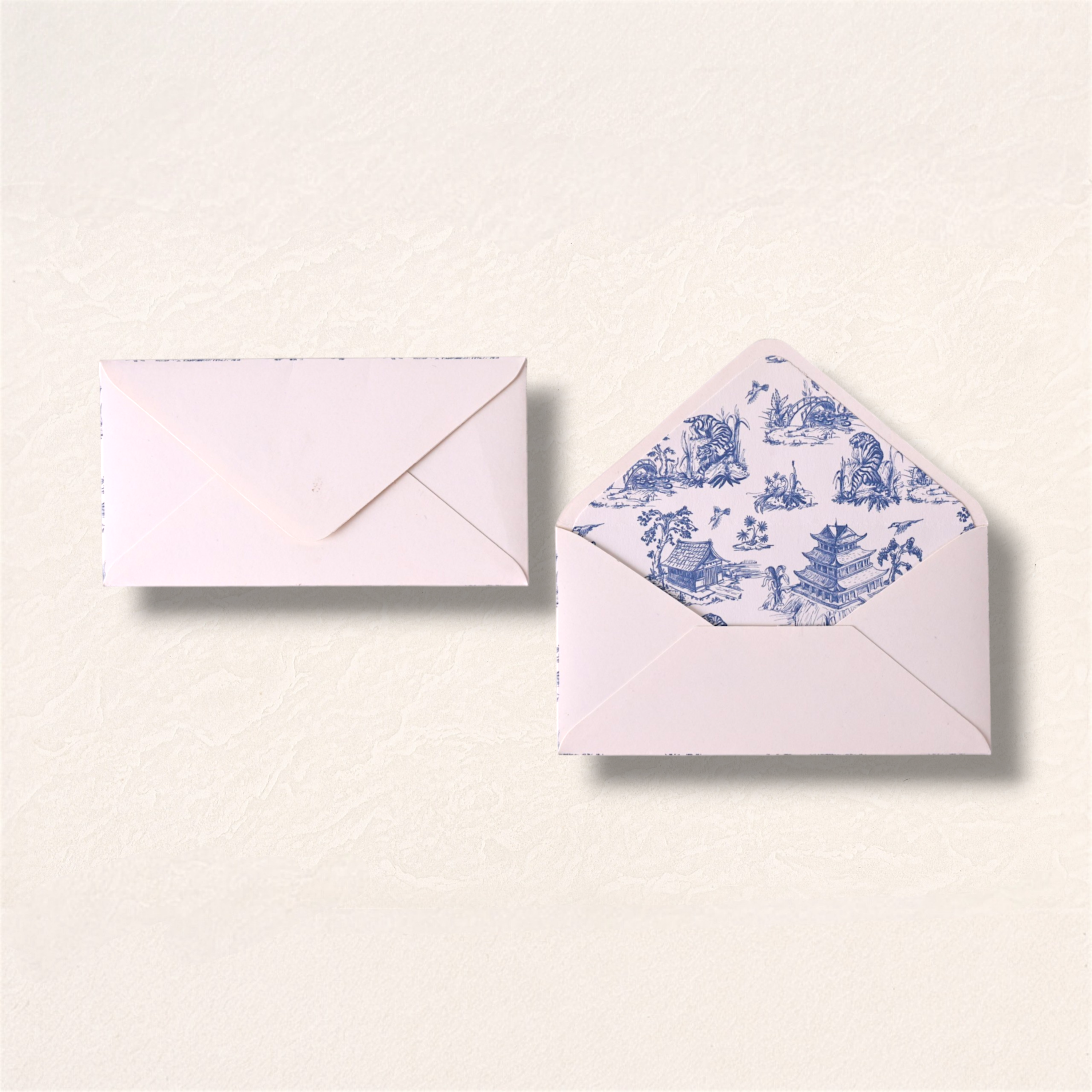 Chinoiserie Garden Envelope Set (Long)