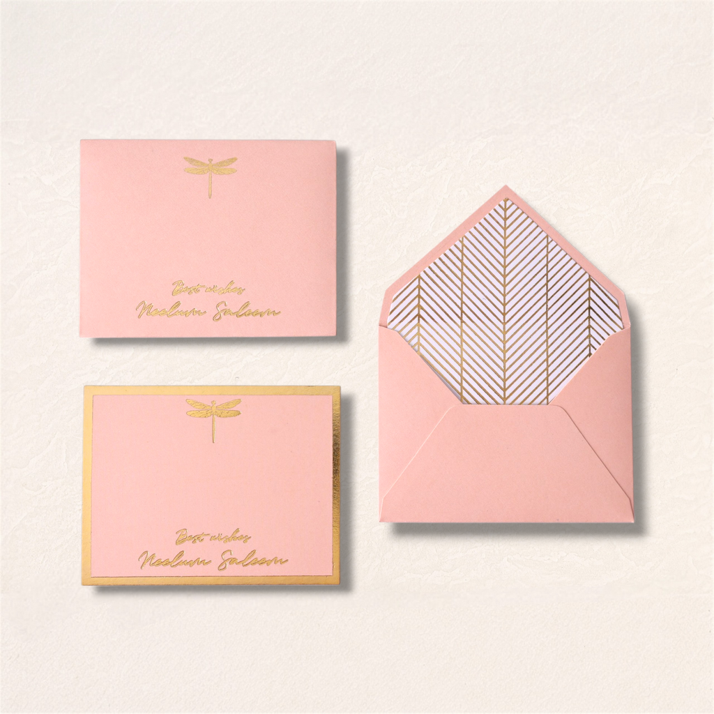 Blush Chevron Dragonfly Set