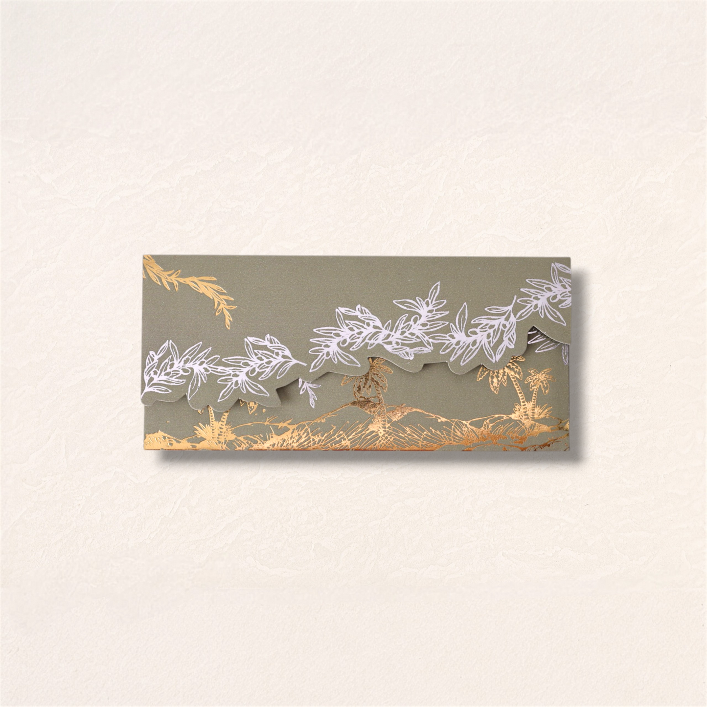 Sage Lace Meadow Envelope