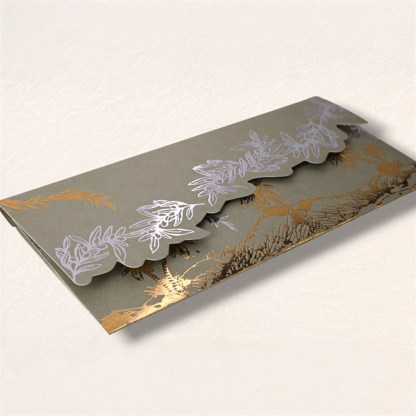 Sage Lace Meadow Envelope