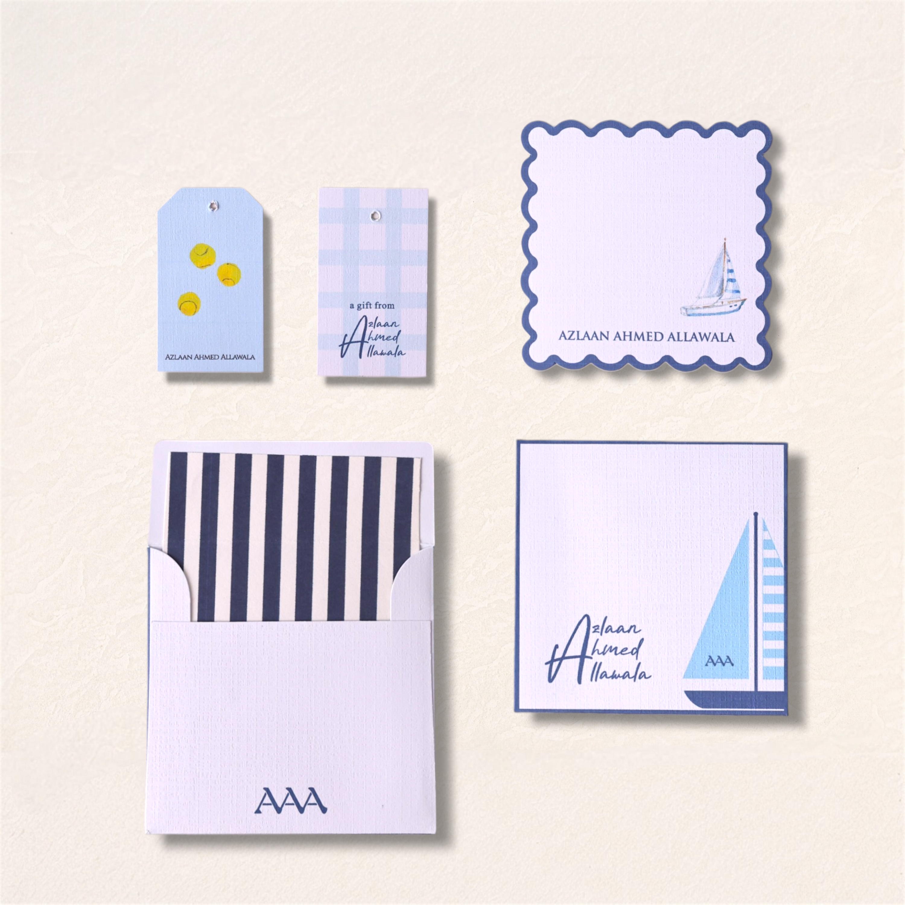 Sail Away Stationery Set