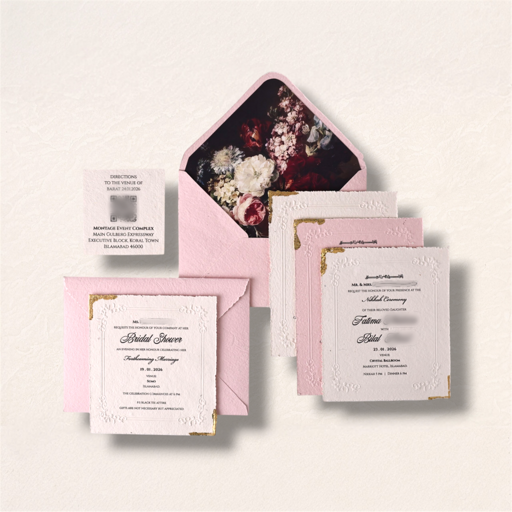Gilded Deckle Wedding Suite